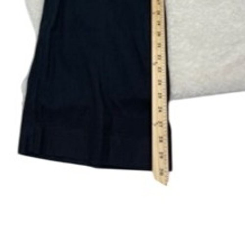 Anthropologie Wide Leg Pants Black Linen Blend US 10 Button Tie Waist Casual - Picture 10 of 11